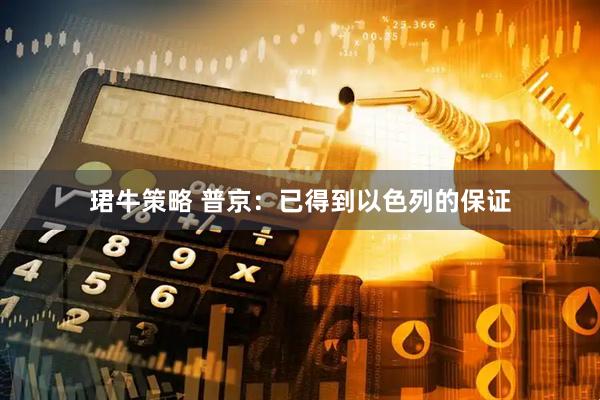 珺牛策略 普京：已得到以色列的保证