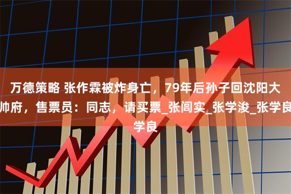 万德策略 张作霖被炸身亡，79年后孙子回沈阳大帅府，售票员：同志，请买票_张闾实_张学浚_张学良